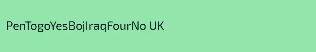 PenTogoYesBojIraqFourNo UK